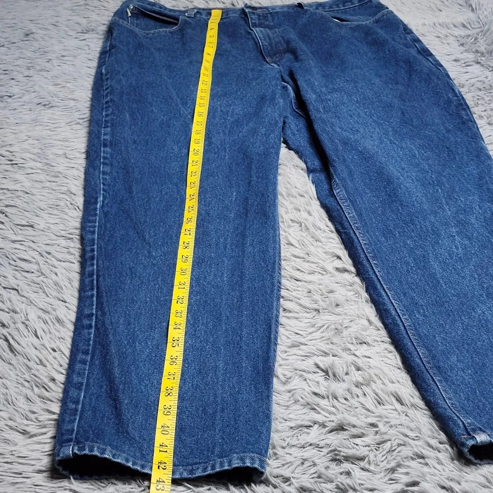 LL Bean Jeans Mens Size 40x32 Blue Cotton Relaxed Fit Denim Workwear Heavy L.L.